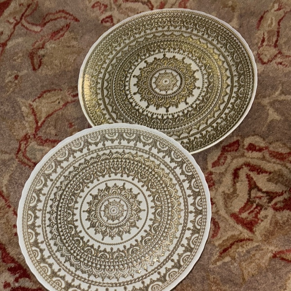 TURKISH GLASS cake stand and serving plate!